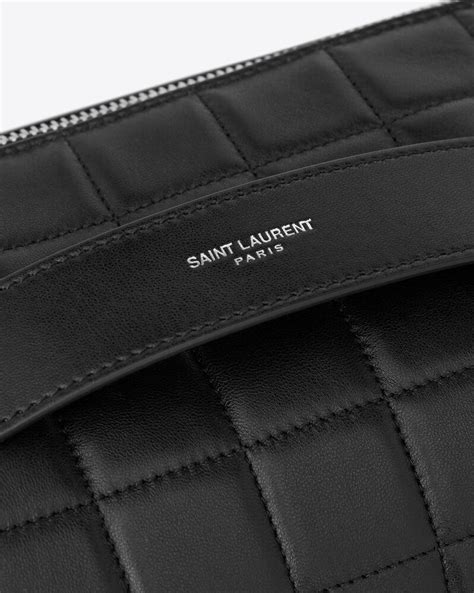 Saint Laurent YSL Vanity Case in Grained Leather 